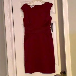 Burgundy London Times Dress